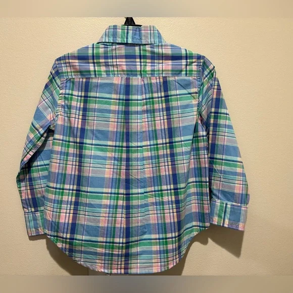 NWT Ralph Lauren Boys 2T Spring II Easter Pastel Plaid Button Down Shirt - Picture 7 of 7